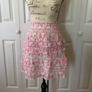 Lulus floral skirt
